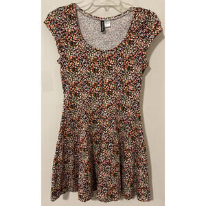 Divided Womens Size 8 Floral Sleeveless Short Style Cotton Blend Dress! A2390